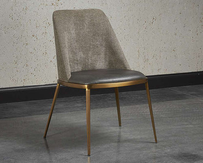 Sunpan - Dover Dining Chair - Bravo Portabella / Sparrow Grey (Set Of 2) - 104920 veiw 5