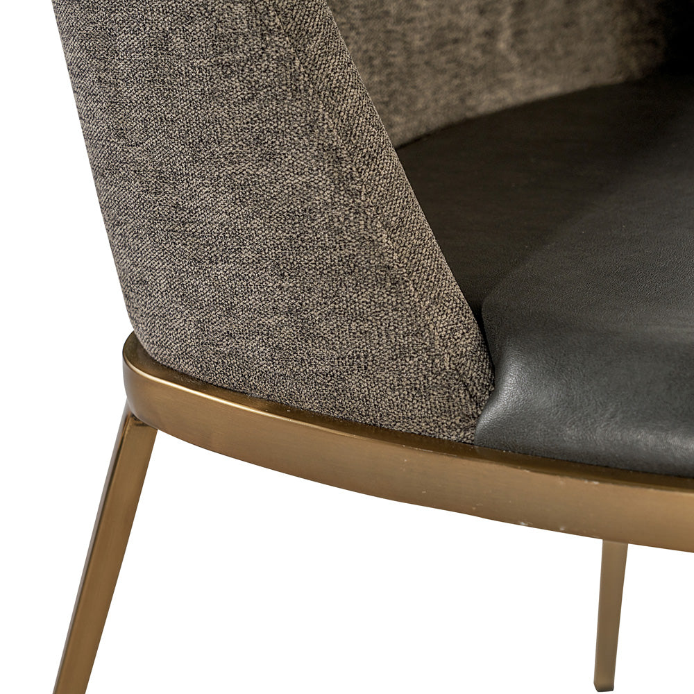Sunpan - Dover Dining Chair - Bravo Portabella / Sparrow Grey (Set Of 2) - 104920 view 6