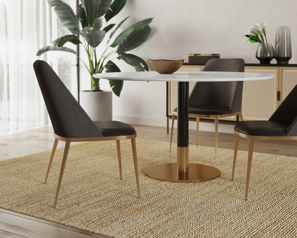 Sunpan - Dover Dining Chair - Bravo Portabella / Sparrow Grey (Set Of 2) - 104920 view 7