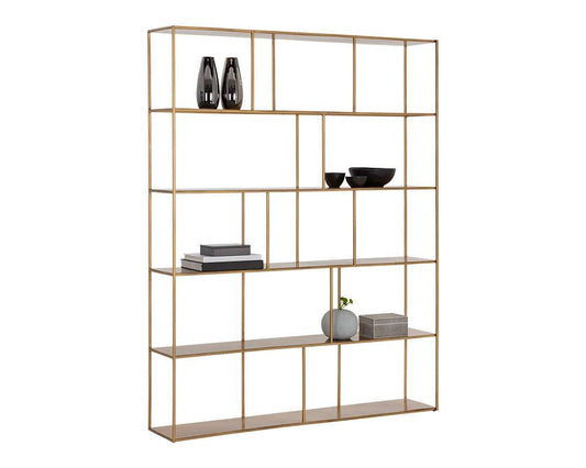 Sunpan - MIXT Eiffel Bookcase Extra Large - Antique Brass - 105940 veiw 1