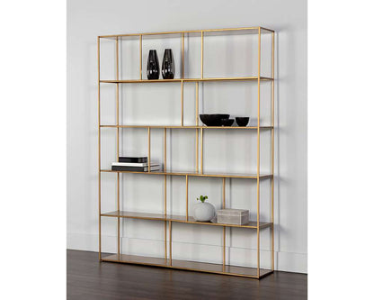 Sunpan - MIXT Eiffel Bookcase Extra Large - Antique Brass - 105940 veiw 3