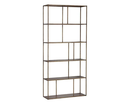 Sunpan - MIXT Eiffel Bookcase Large - Antique Brass - 102940 veiw 2