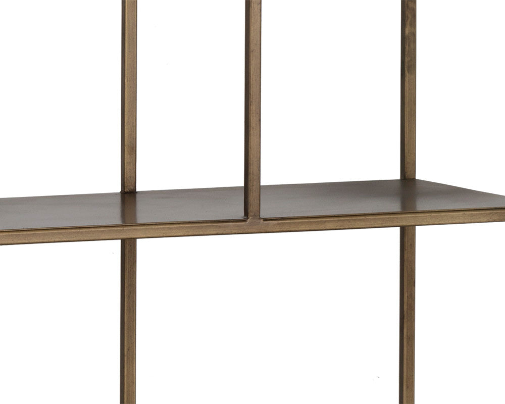 Sunpan - MIXT Eiffel Bookcase Large - Antique Brass - 102940 view 4