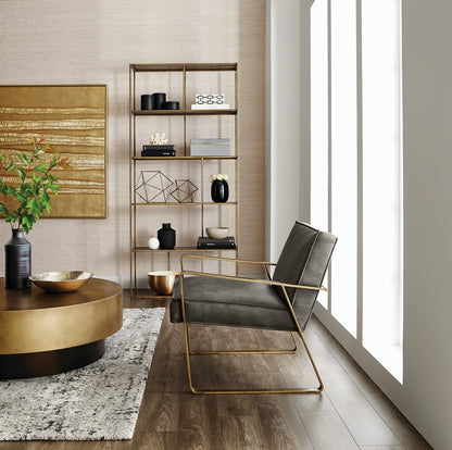 Sunpan - MIXT Eiffel Bookcase Large - Antique Brass - 102940 view 5