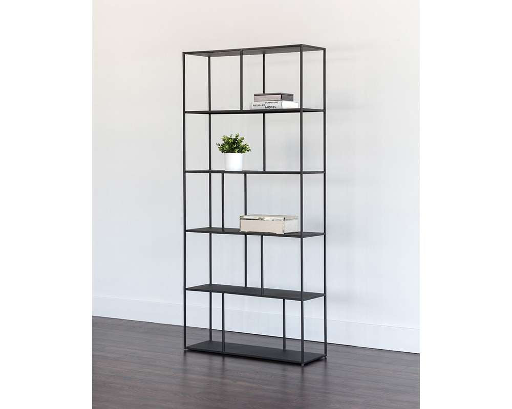 Sunpan - MIXT Eiffel Bookcase Large - Black - 104406 veiw 3