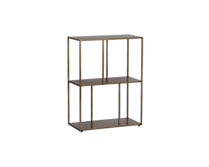 Sunpan - MIXT Eiffel Low Bookcase Small - Antique Brass - 106600 veiw 2