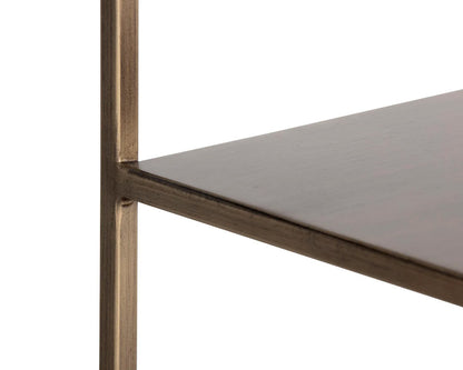 Sunpan - MIXT Eiffel Low Bookcase Small - Antique Brass - 106600 view 5