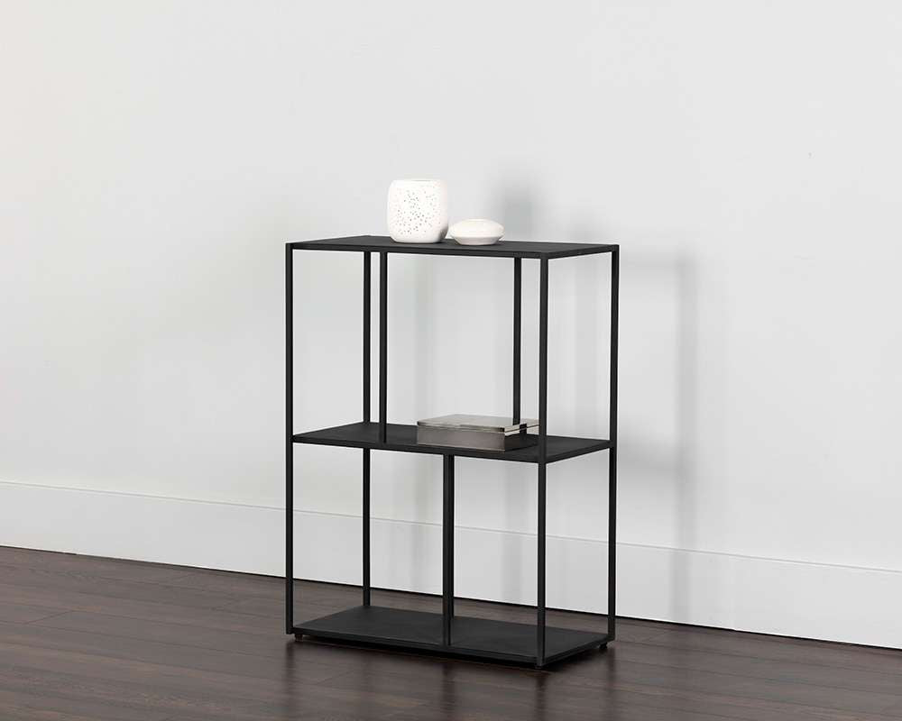 Sunpan - Eiffel Low Bookcase Small - Black - 106599_SUN veiw 4
