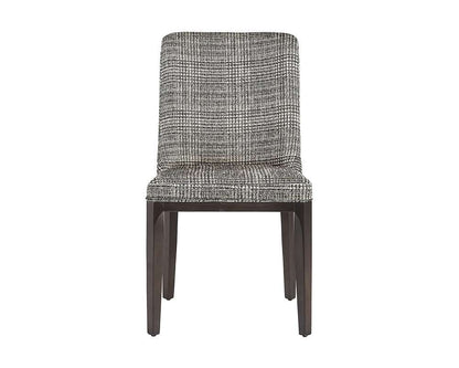 Sunpan - Elisa Dining Chair - Grey Oak - Naya Check Black - 108128 veiw 2
