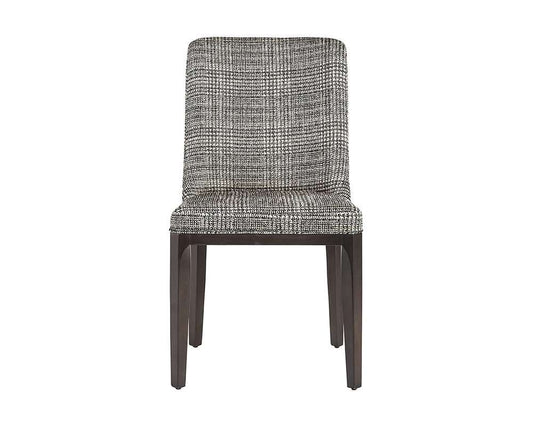 Sunpan - Elisa Dining Chair - Grey Oak - Naya Check Black - 108128 veiw 2