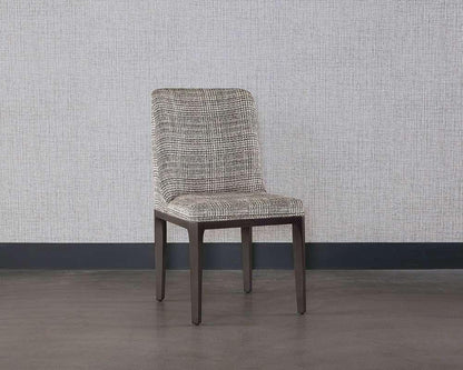 Sunpan - Elisa Dining Chair - Grey Oak - Naya Check Black - 108128 veiw 5