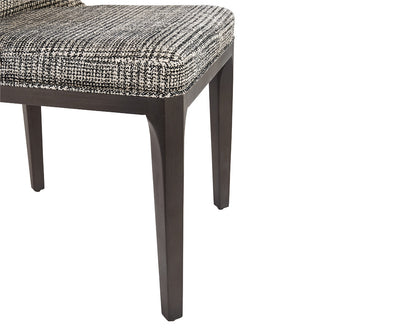Sunpan - Elisa Dining Chair - Grey Oak - Naya Check Black - 108128 view 7