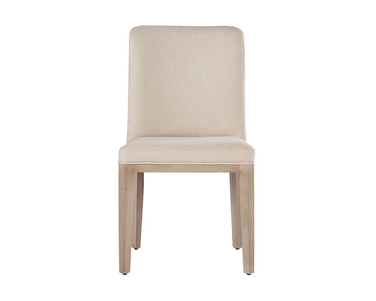 Sunpan - Elisa Dining Chair - Light Oak - Mainz Cream - 108824 veiw 2