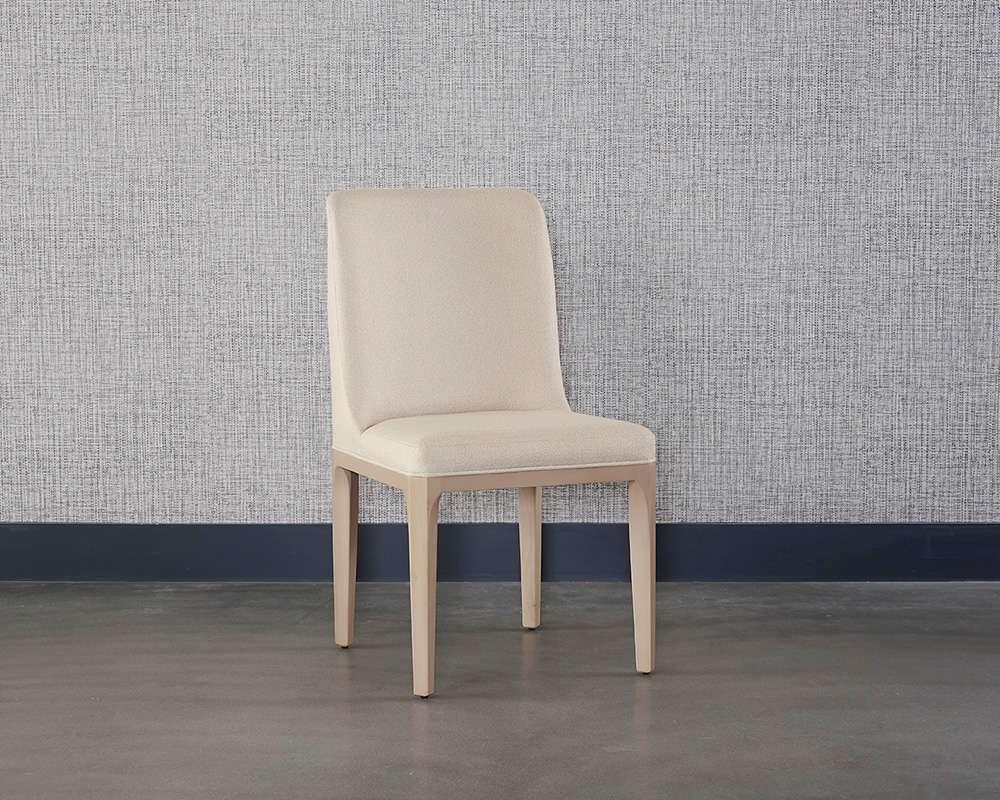 Sunpan - Elisa Dining Chair - Light Oak - Mainz Cream - 108824 veiw 5