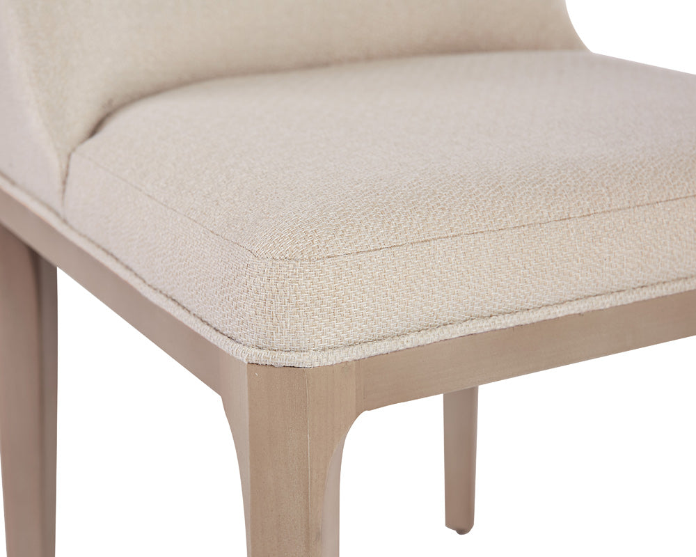 Sunpan - Elisa Dining Chair - Light Oak - Mainz Cream - 108824 view 6
