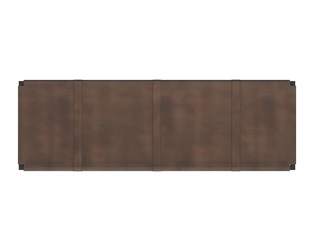 Sunpan - Elon Bench - Vintage Cognac Leather - 106358_CLOSEOUT veiw 3