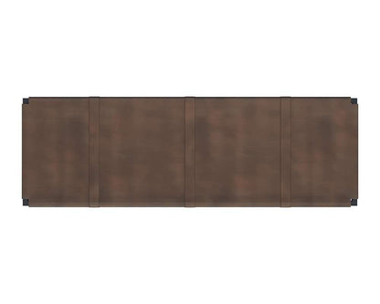 Sunpan - Elon Bench - Vintage Cognac Leather - 106358_CLOSEOUT veiw 3