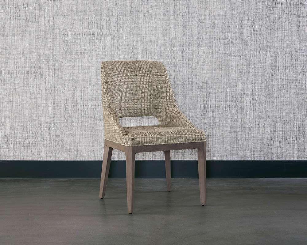 Sunpan - Estrada Dining Chair - Naya Check Light Grey - 108127 veiw 5