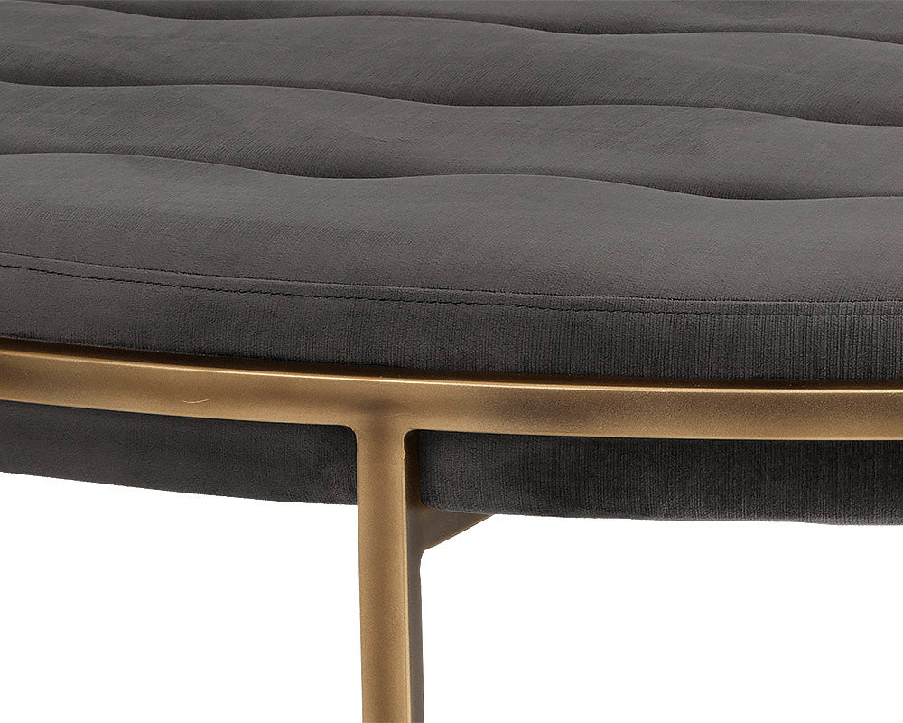 Sunpan - Irongate Ethel Ottoman Round - Piccolo Pebble - 102772 view 4