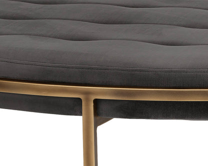 Sunpan - Irongate Ethel Ottoman Round - Piccolo Pebble - 102772 view 4