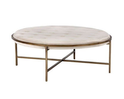 Sunpan - Irongate Ethel Ottoman Round - Piccolo Prosecco - 102773 veiw 2