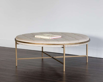 Sunpan - Irongate Ethel Ottoman Round - Piccolo Prosecco - 102773 veiw 3