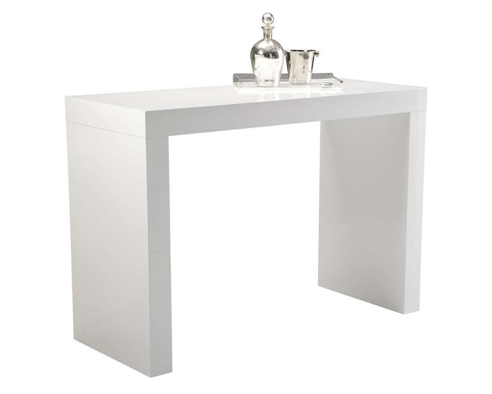 Sunpan - Ikon Faro Bar Table - High Gloss White - 50257 veiw 1