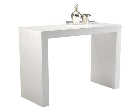 Sunpan - Ikon Faro Bar Table - High Gloss White - 50257 veiw 1