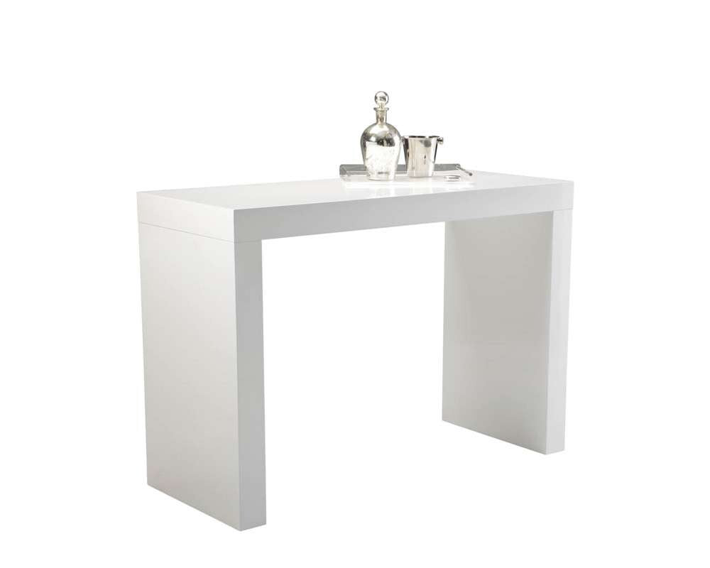 Sunpan - Ikon Faro Bar Table - High Gloss White - 50257 veiw 2