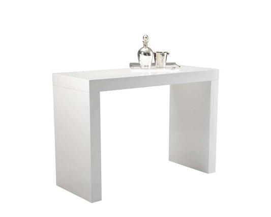 Sunpan - Ikon Faro Bar Table - High Gloss White - 50257 veiw 2