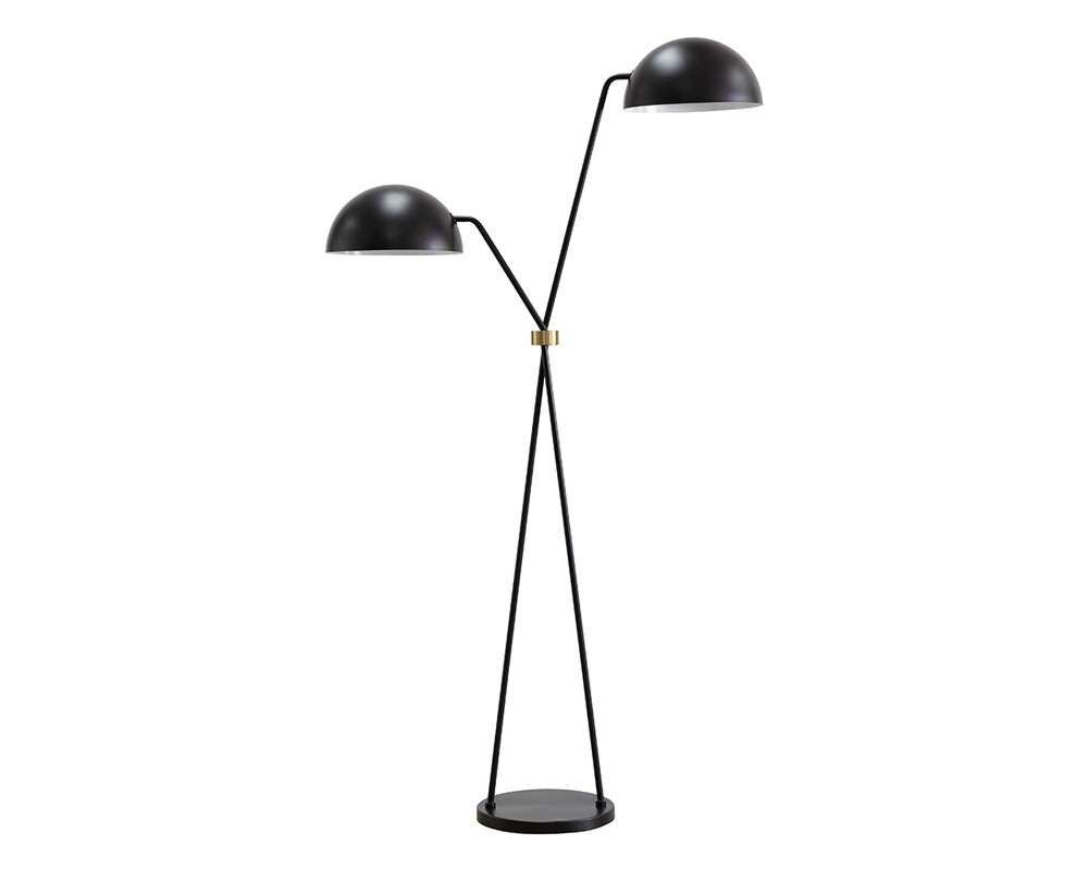 Sunpan - Ikon Faven Floor Lamp - Black - 107941 veiw 1