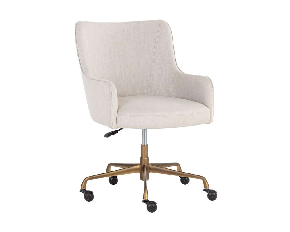 Sunpan - Irongate Franklin Office Chair - Beige Linen - 108155 veiw 1
