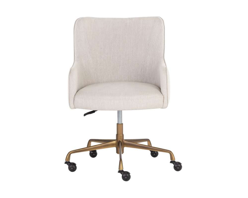 Sunpan - Irongate Franklin Office Chair - Beige Linen - 108155 veiw 2