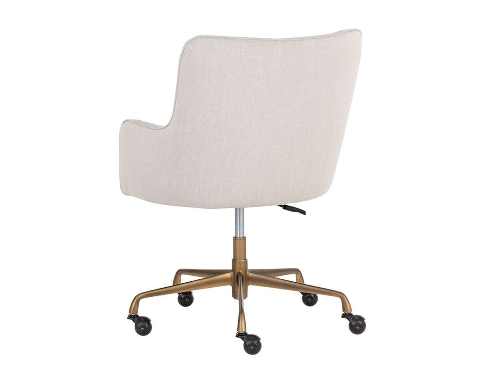 Sunpan - Irongate Franklin Office Chair - Beige Linen - 108155 veiw 4