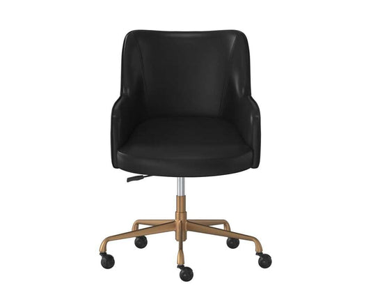 Sunpan - Irongate Franklin Office Chair - Vintage Black - 108728 veiw 2