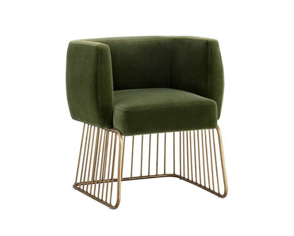 Sunpan - MIXT Gala Dining Armchair - Forest Green - 103499 veiw 1
