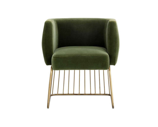 Sunpan - MIXT Gala Dining Armchair - Forest Green - 103499 veiw 2