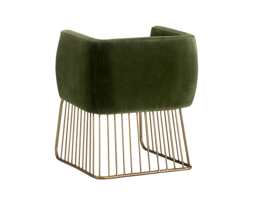 Sunpan - MIXT Gala Dining Armchair - Forest Green - 103499 veiw 4