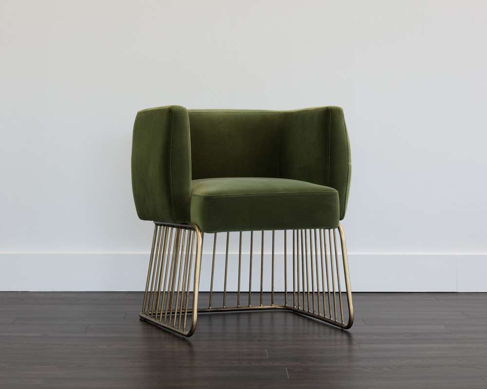Sunpan - MIXT Gala Dining Armchair - Forest Green - 103499 veiw 5