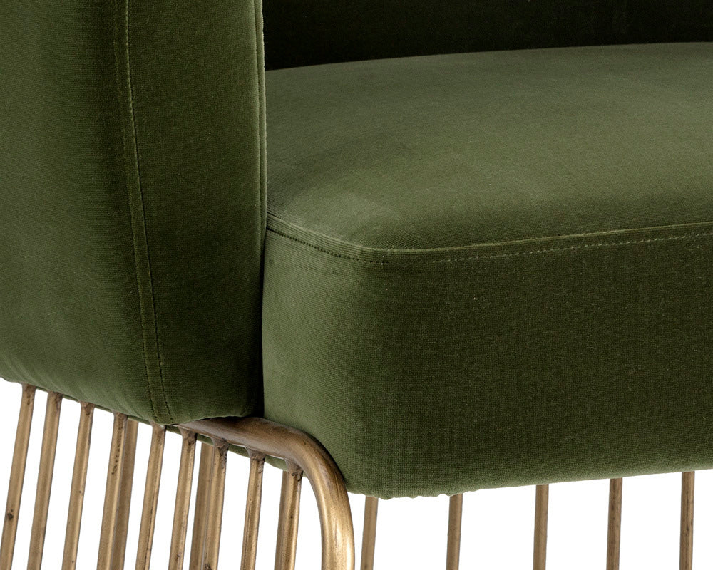 Sunpan - MIXT Gala Dining Armchair - Forest Green - 103499 view 7
