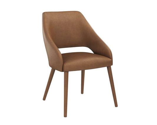 Sunpan - Galen Dining Chair - Missouri Cognac Leather - 111084 veiw 1