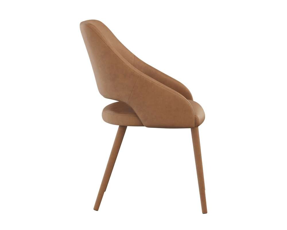 Sunpan - Galen Dining Chair - Missouri Cognac Leather - 111084 veiw 3