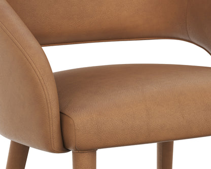 Sunpan - Galen Dining Chair - Missouri Cognac Leather - 111084 view 5