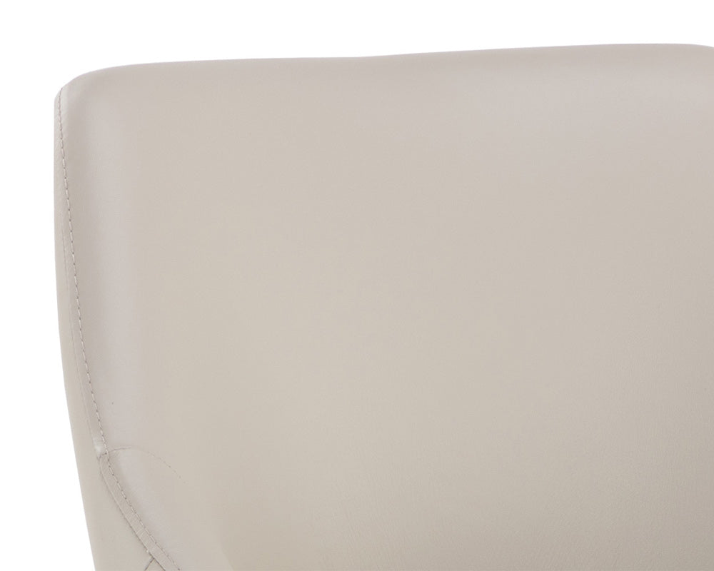 Sunpan - Galen Dining Chair - Linea Light Grey Leather - 110790 view 6