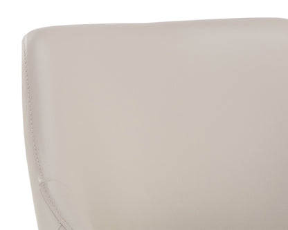 Sunpan - Galen Dining Chair - Linea Light Grey Leather - 110790 view 6