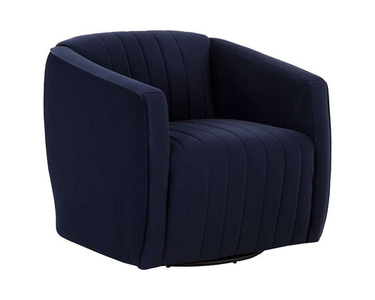 Sunpan - Garrison Swivel Lounge Chair - Abbington Navy - 110185_SUN veiw 1