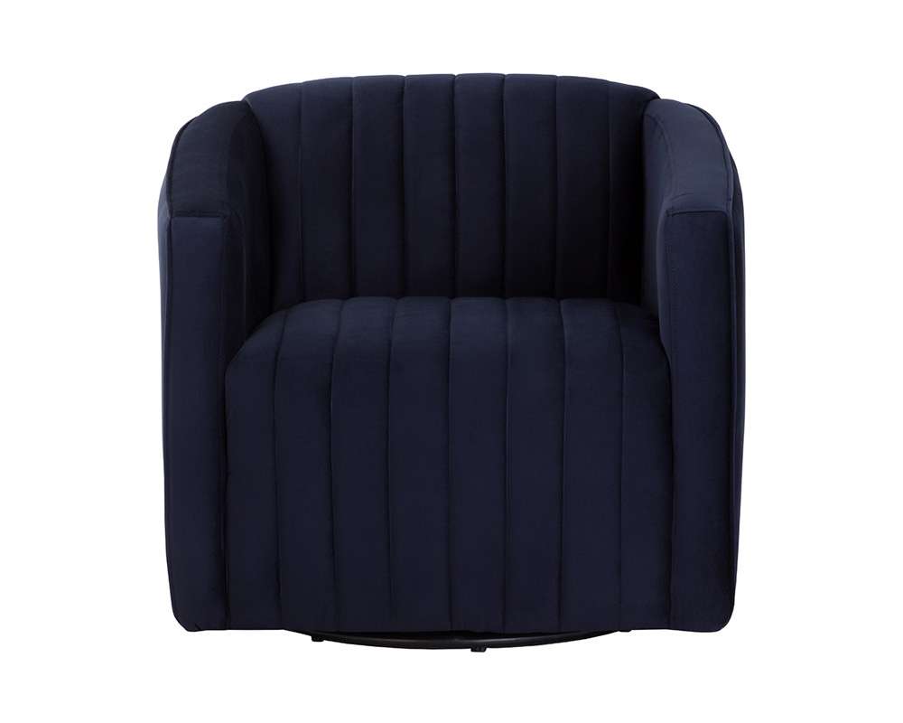 Sunpan - Garrison Swivel Lounge Chair - Abbington Navy - 110185_SUN veiw 2