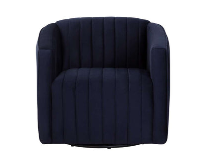 Sunpan - Garrison Swivel Lounge Chair - Abbington Navy - 110185_SUN veiw 2