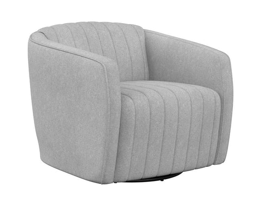 Sunpan - Domestic Garrison Swivel Lounge Chair - Liv Dove - 111321 veiw 1