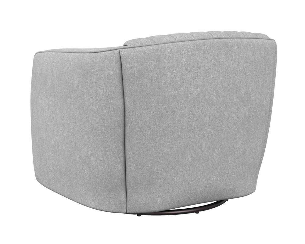Sunpan - Domestic Garrison Swivel Lounge Chair - Liv Dove - 111321 veiw 4
